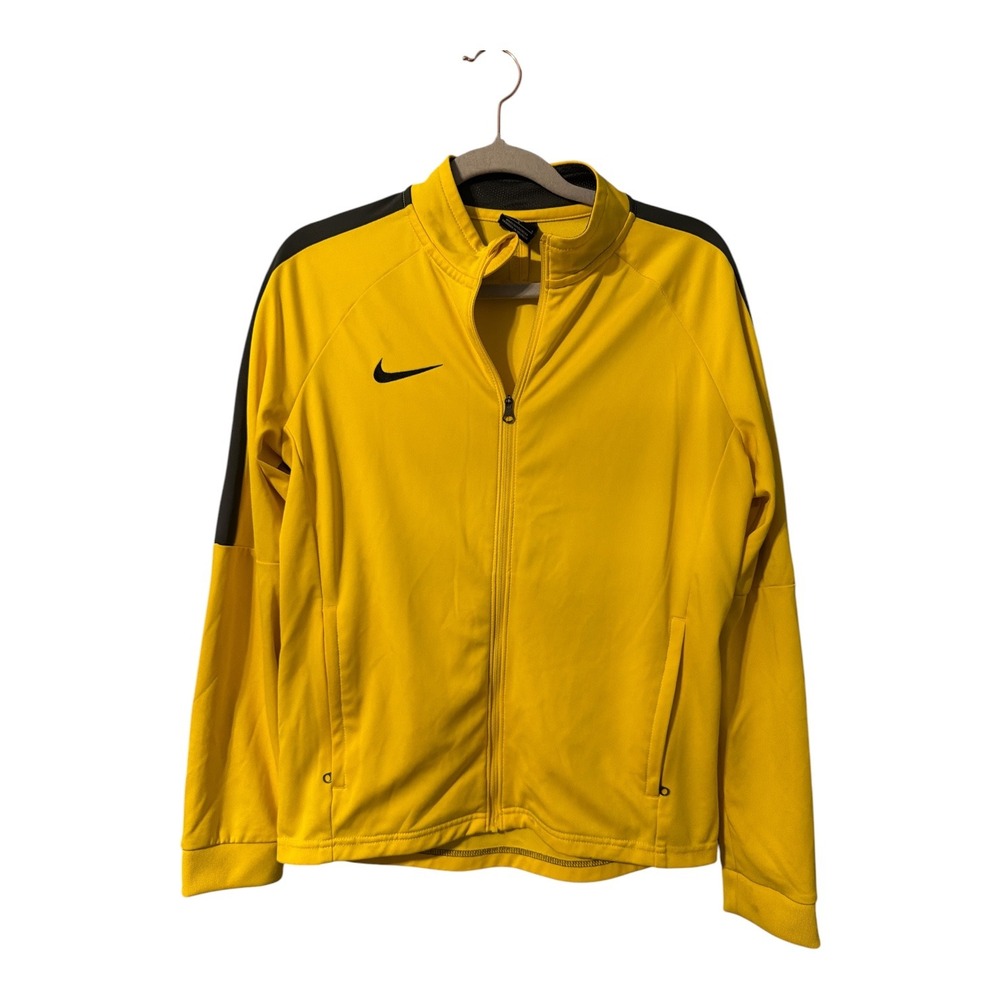 Nike Boys Yellow/Black Full Zip Track Jacket, Large